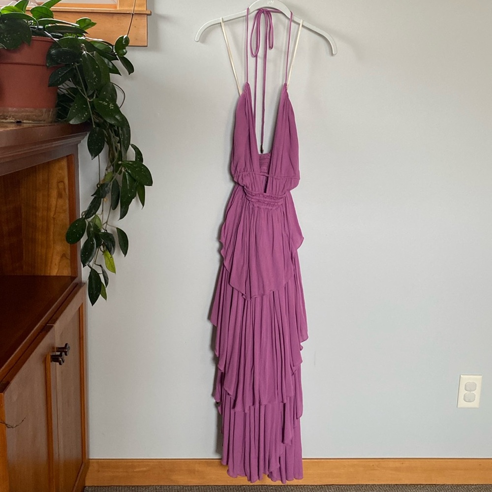 Free People Whimsical Purple Maxi Dress Size Small